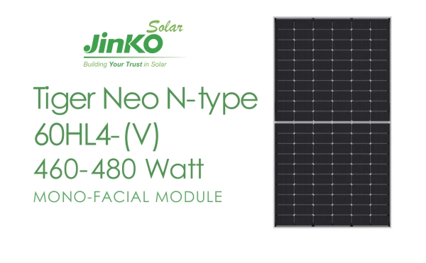 Jinko Tiger Neo N-type Mono Half Cell 60HL4-(V) 460-480 Watt